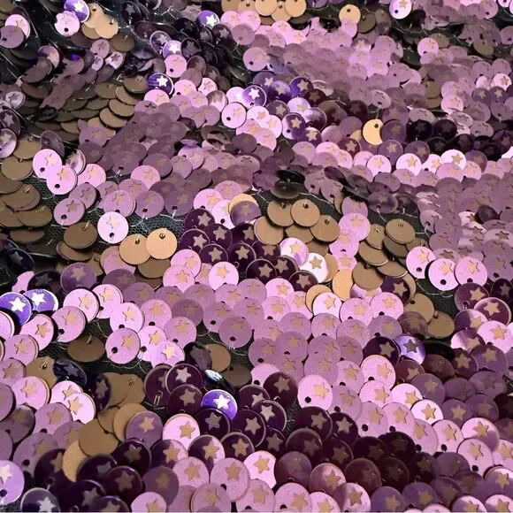 NWT Free People Star Bright Lilac Purple Sequin Two-Piece Matching Set Size 8 - Picture 10 of 10